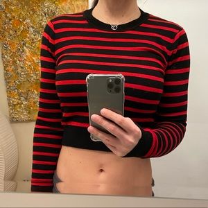 Marc by Marc Jacobs long sleeve crop top